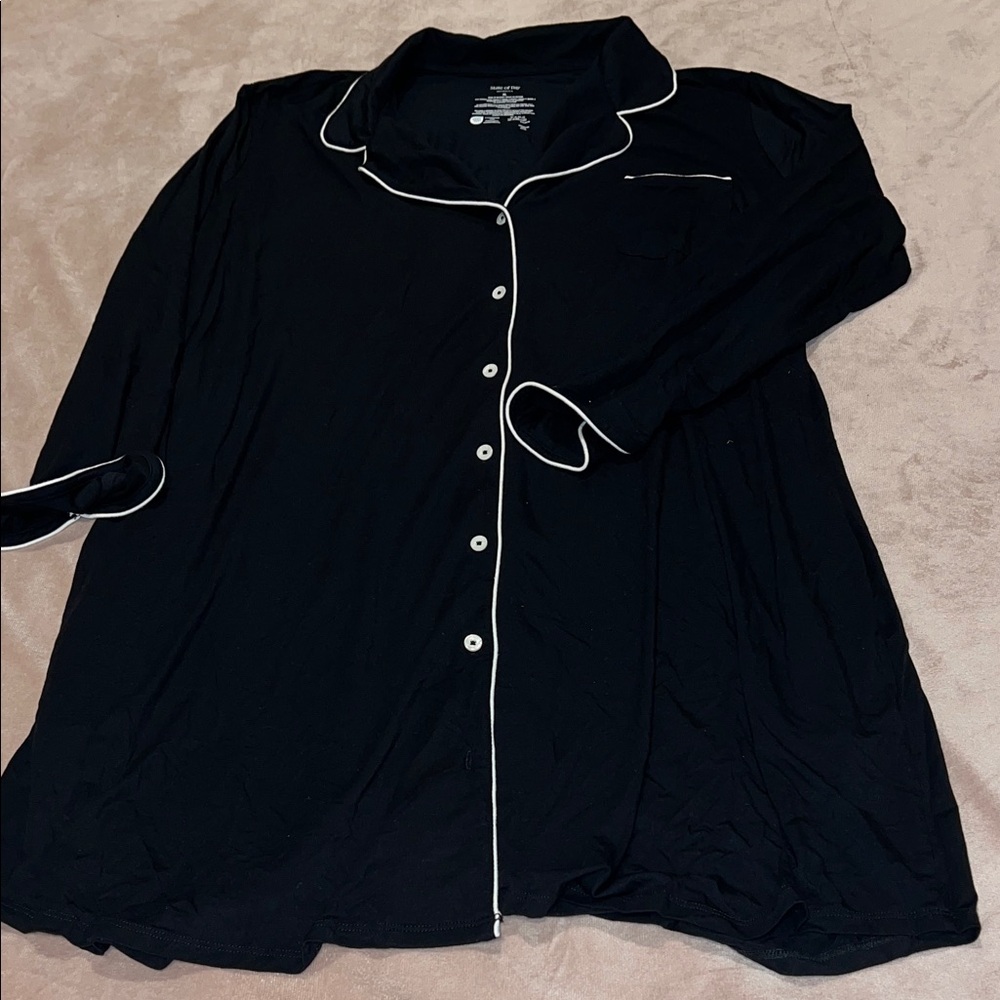 State of Day Black Pajama SleepShirt